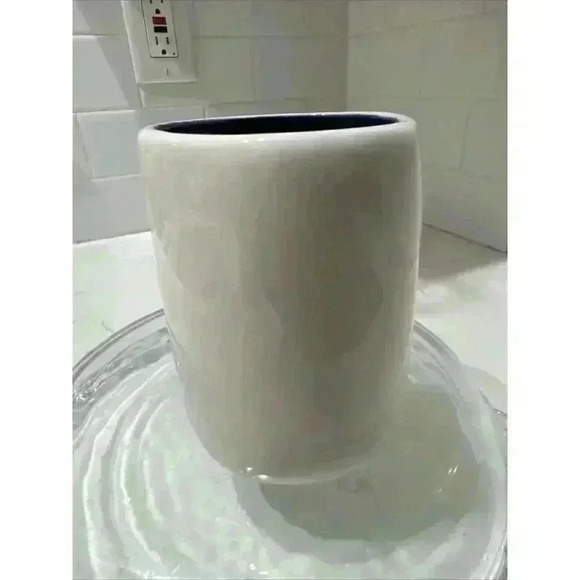 Rae Dunn BLISS Mug Magenta Artisan Collection Coffee Tea Blue Interior - Picture 6 of 9